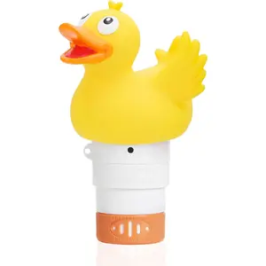 Duck Chlorine Floater for 1" Tab ONLY, Mini Floating Pool Chlorine Dispenser