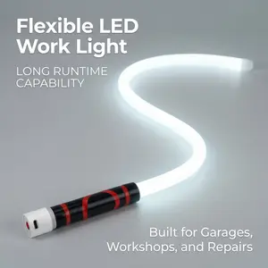 Bendable LED Flashlight Stick – 27" Flexible LED Work Light, High Lumen Magnetic Inspection Light, Rechargeable 7-Hour Runtime, Hands-Free Repair Light for Car Engine, Mechanic, Off-Road