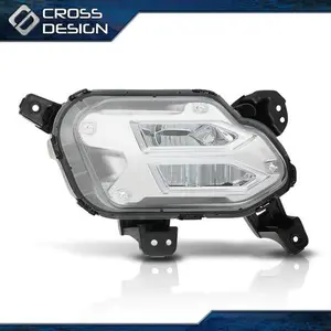 CROSSDESIGN Front LED Daytime Running Fog Light - Automotive Car Light Car Accessory, Fits 2021-2022 Kia Sorento (Left Side)