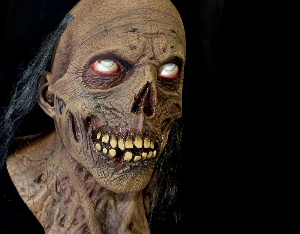 Lord Grimley's Manor Exclusive Crypt Zombie Jordu Schell Sculpted Latex Halloween Mask Full Face Costume Accessory Minion