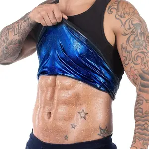 Men's Sports Sauna Vest, Tight-Fitting Sweat-Absorbing Sauna Top for Workout, Gym and Fitness Training, Sports Fitness Vest