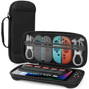 Suitcase for SW 2 gaming console (2025), ultra-thin premium portable travel case, compatible with Sw 2 gaming console accessories, Sw 2 gaming console storage box with 5 game card slots, accessory storage bag