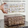 72 Grid Transparent Jewelry Storage Box, Multi-layer Large Capacity Jewelry Organizer, Jewelry Storage Box for Rings, Earrings, Necklaces, Bracelets, Jewellery Box