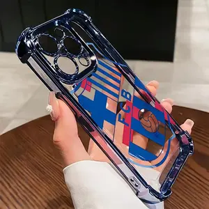 Football Logo Phone Case Compatible with for iphone 17,16,17Air,17Pro,17Promax,16Promax ,16Plus,16Pro, Featuring a Transparent Soft Back for Drop Protection.