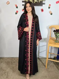 عباية بشت مميزة بتطريزات عربية , Abaya one piece bisht