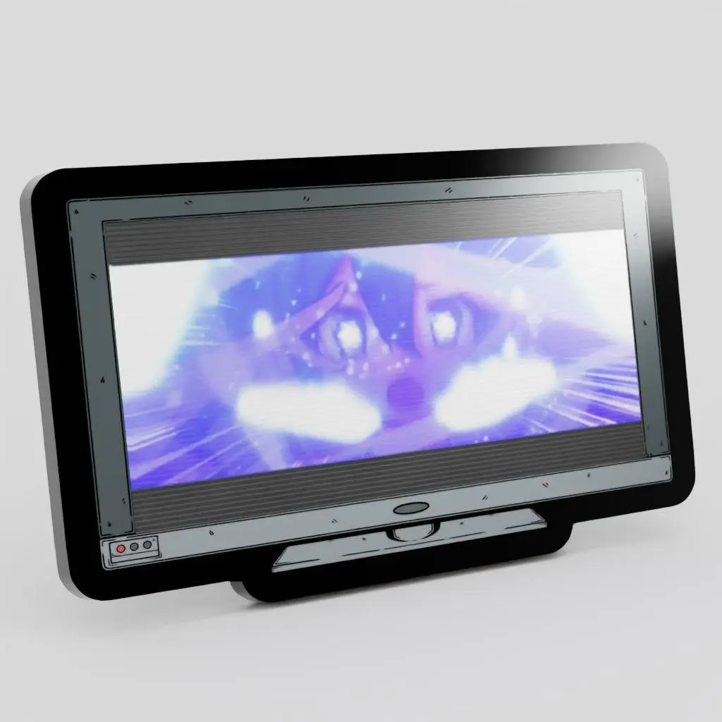 Monitor Lenticular Miku Beam! Enamel Pin