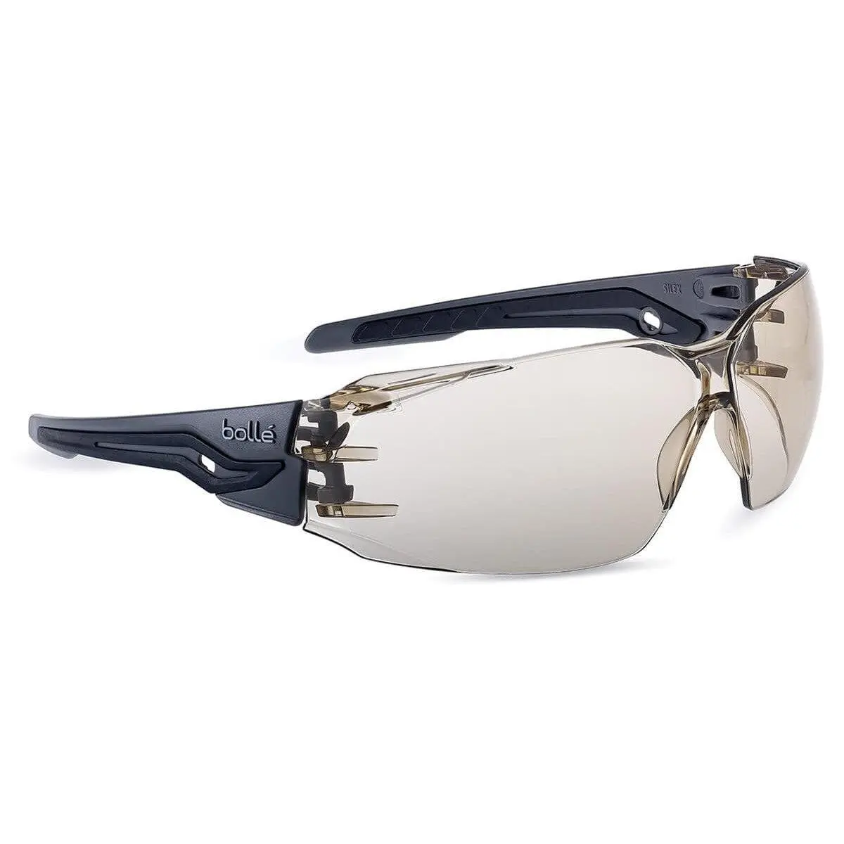Bolle Silex Plus Construction Glasses - Gray/Black Frame, CSP Anti-Fog Lenses, Work Safety Gear for Home Improvement
