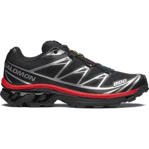 Salomon XT-6 Black Fiery Red Silver Men's / Women's Perfect Casual Daily Lifestyle Sneaker Fashion Footwear Gym Walking Shoe Running Sneaker
