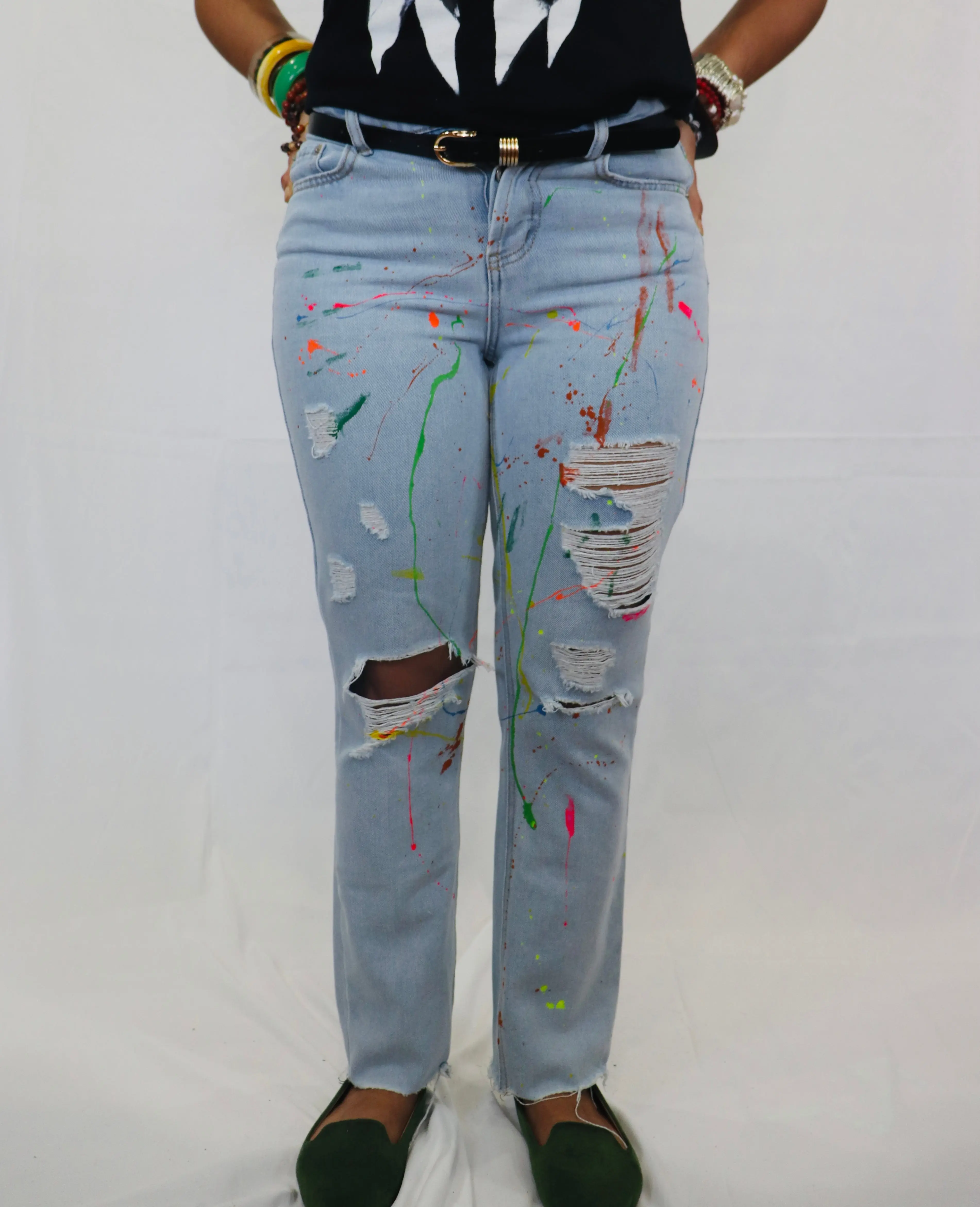 Hand Painted Jeans