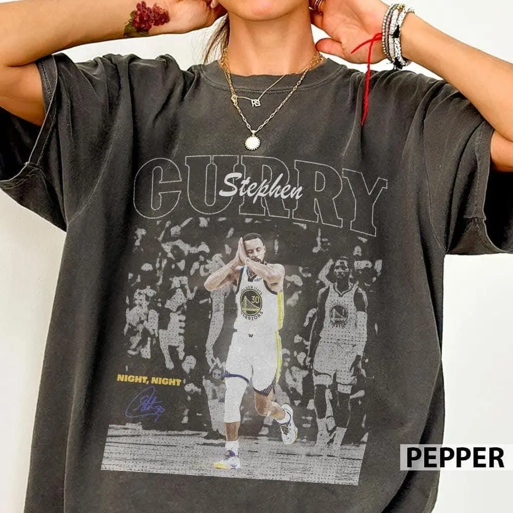 Stephen Curry Basketball Night Night Vintage Shirt, Stephen Curry Comfort Color Tee, Game Day Shirt, Basketball Shirt
