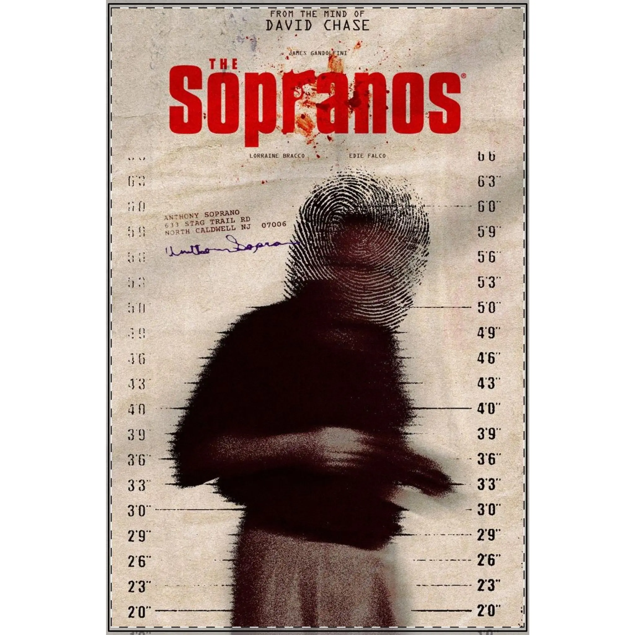 The Sopranos Satin Poster - Vintage Decor Wall Art Unique Gift Home Aesthetic Collectible Art Room Set 8" X 12" Durable 100% Satin Paper 275 GSM Vertical Square Designs Ornaments Decoration Ornaments Decoration Artistic Print Photo