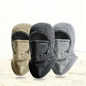3D Thermal Balaclava Ski Mask - Windproof Fleece Lined Face Mask & Beanie 3-in-1 - Cold Weather Gear for Skiing, Cycling, Motorcycle