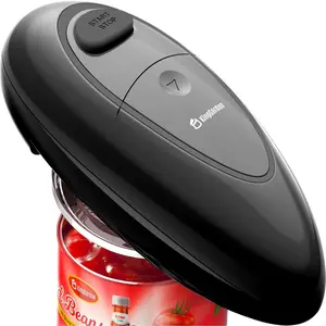 Electric can opener onetouch automatic can opener with smooth edge battery operated handheld can opener for all can sizes best kitchen gadget for seniors arthritis and weak hands gifts black