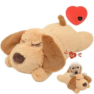 Heartbeat Puppy Toy for Dogs - Calming Anxiety Relief & Sleep Aid Plush Toy with Real-Feel Heartbeat, Comfort Companion for Puppies and Cats