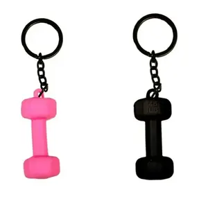 Barbell Keychain – Exercise Pendant Key Ring, Design, Lightweight and Portable | Novelty Key Holder for Gym, Fitness