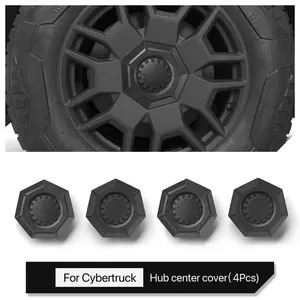 Tesla Cybertruck Wheel HUB Cap Replacement Accessory, Car Center Cover Upgrade Part, Suitable for Tesla Cybertruck Pickup, Vehicle