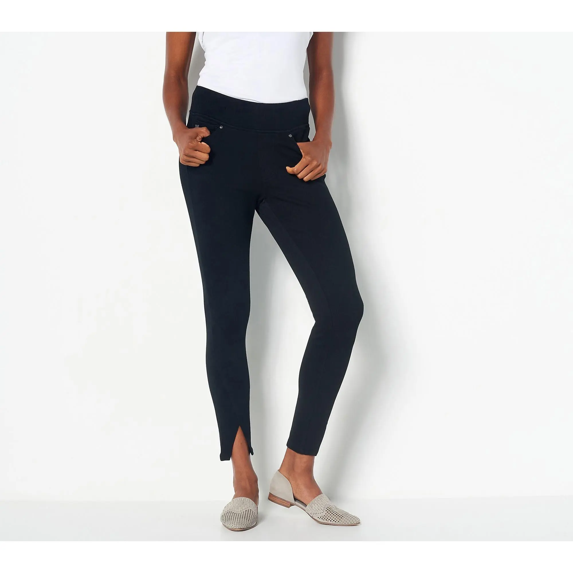 Belle by Kim Gravel Flexibelle Diagonal Seam Jeggings