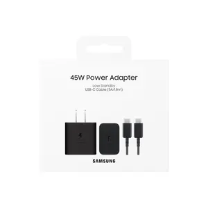 Samsung 45W USB-C Super Fast Charging Wall Charger (Black) Samsung 45W USB-C Super Fast Charging Wall Charger (Black)