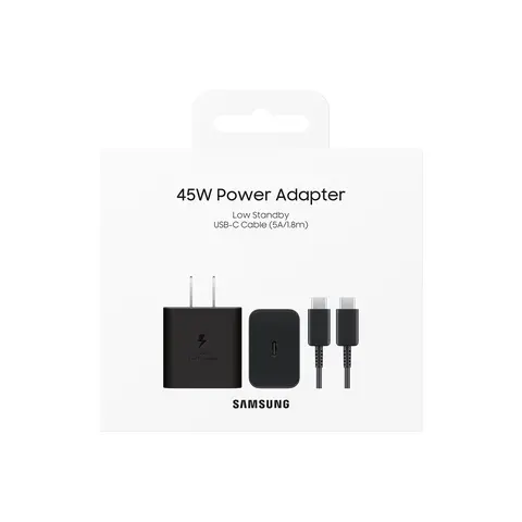 Samsung 45W USB-C Super Fast Charging Wall Charger (Black)