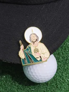 Jesus Christ Design Brooch, Retro Alloy Badge, Durable Metal Pins, Clothes Accessories for Men & Women, Hats Decoration Fixed Buckle, Casual Zinc Alloy Jewelry for Men & Women