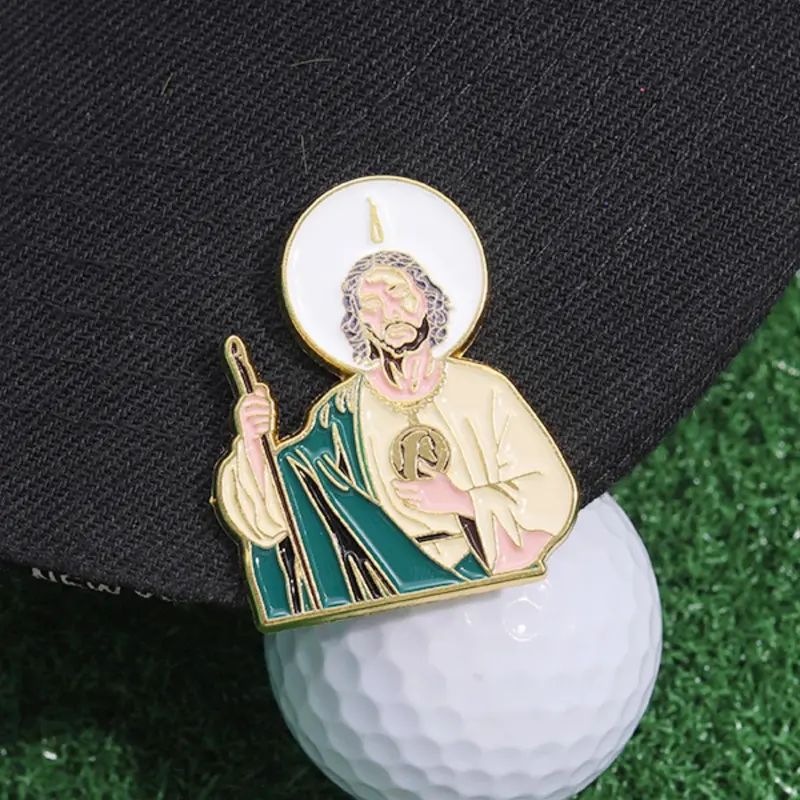 Jesus Christ Design Brooch Pin Clip, Retro Alloy Badge, Durable Metal Pins, Lapel Pin, Clothes Accessories for Men & Women, Hats Decoration Fixed Buckle, Casual Zinc Alloy Jewelry for Men & Women