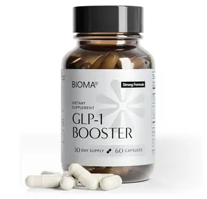 BIOMA GLP-1 Booster – Natural Appetite Control | Probiotics + Prebiotics + Postbiotics for Weight Management | 60 Capsules
