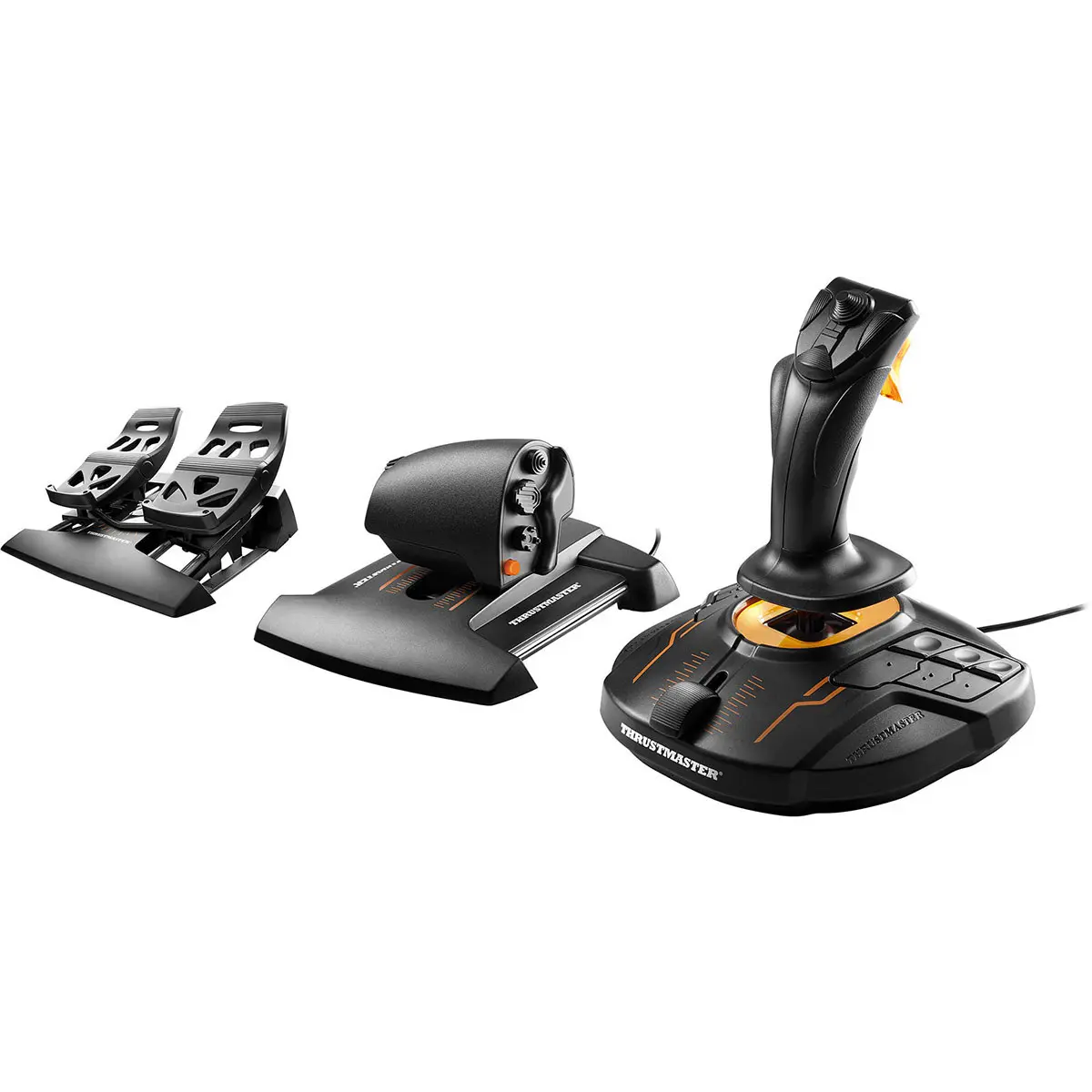 Thrustmaster T.16000M FCS Hotas Flight Joystick with TWCS Throttle and TFRP Rudder Pedals