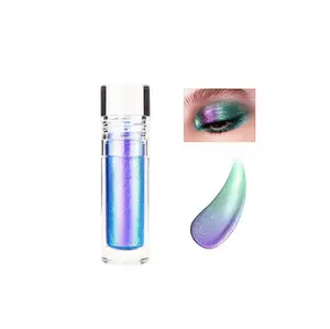 Glitter Liquid Eyeshadow Chameleon MultiColor Shifting Long Lasting Multichrome Holographic Eye Topper Glitters for Bold Looks