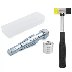 Ring Sizing Tool Kit, Fits Ring Sizes 6-10, Ideal for, Silver Color, and Soft Metal Rings, Essential Jewelry Repair Tool