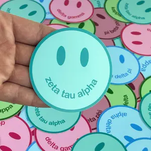 Zeta Tau Alpha Smile Sticker