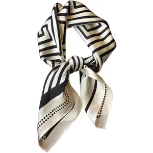 100% Pure Mulberry Silk Square Scarf for Hair-27''x27'' Women Men Natural Silk Neckerchief Headscarf