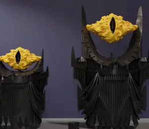 Magic the Gathering Sauron LOTR Deckbox for Commander - Unique Tower Design, Sturdy Construction, Fits 100 Sleeved Cards, Eye-Catching Decor