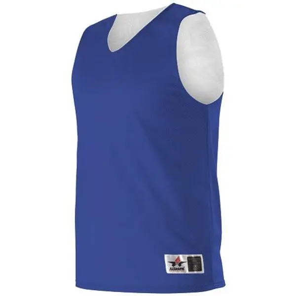 Alleson Athletic Youth Reversible Basketball Jersey, Lightweight 2-Color Sleeveless Breathable Mesh Tank for Full Motion, Sleeveless Shirt, Two Colors