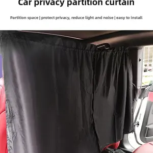 Car Privacy Curtain Set, Two-Piece Car Sunshade Curtains, Vehicle Privacy Divider, Interior Insulation, Rear Seat Privacy, RV Sunshade
