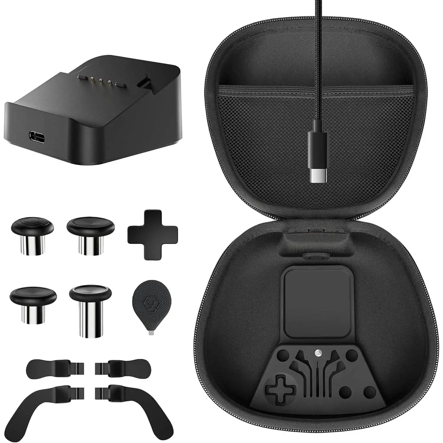 Metal Thumbsticks for  Elite Controller Series 2,  Elite Controller Series 2 Accessories Components Metal Mod 4 Swap Magnetic Joystick, 4 Paddles, 1 Standard D-Pads