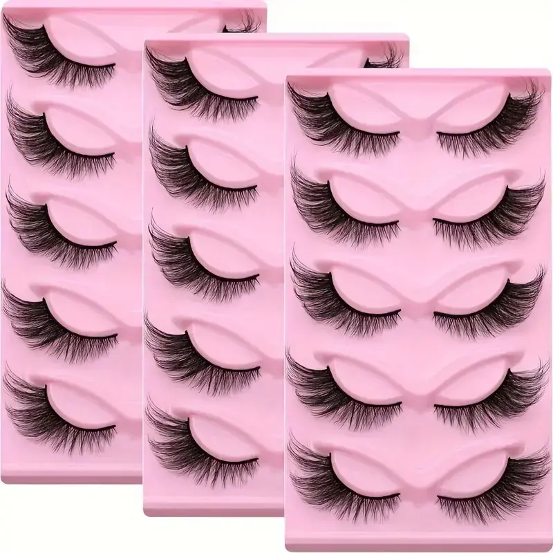 Cat Eye False Lashes – Fluffy & Wispy Reusable Strip Lashes (Glue Not Included) Cat Eye False Lashes – Fluffy & Wispy Reusable Strip Lashes (Glue Not Included)