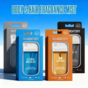 BODY & HAIR FRAGRANGE MIST For Men, 4 Differect Scent Perfume Spray, Long-Lasting Fragrance, Perfect For Dates, Parties & Gift, 1.5 Fl Oz, 45 Ml