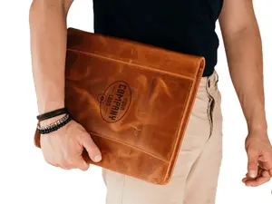 Personalized Leather Portfolio, Letter Size Organizer Folders, Leather Padfolio Men, Leather Portfolio Zipper, A4 Holder, Document Bag