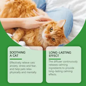 Cat Mood Care Set Pet Cat Comfort Calm Estrus Agitated Mood Noise Reduction Care Cat Mood Care Set Pet Cat Comfort Calm Estrus Agitated Mood Noise Reduction Care with Chlorohalothrin Peppermint & Witch Hazel Extract for Long Lasting Calming Effect