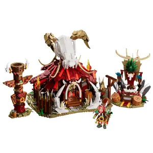 2098+ Piece Monster Castle Creative Building Block Set Animal World Fortress Model Display Advanced Challenge Assembly Durable ABS Plastic Home Decor Exquisite Tabletop Ornament Birthday, Holiday, Christmas, Halloween, Easter Gift