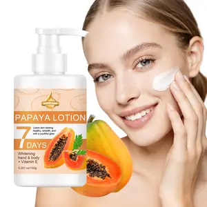 Hydrating Moisturizing Body Lotion with Papaya Essence, Vitamin E Nourishing Moisturizer, Nutritive Cream, Nicotinamide Brightening, Full-Body Use, Daily Care, Summer, Hydration Moisturizing Cream