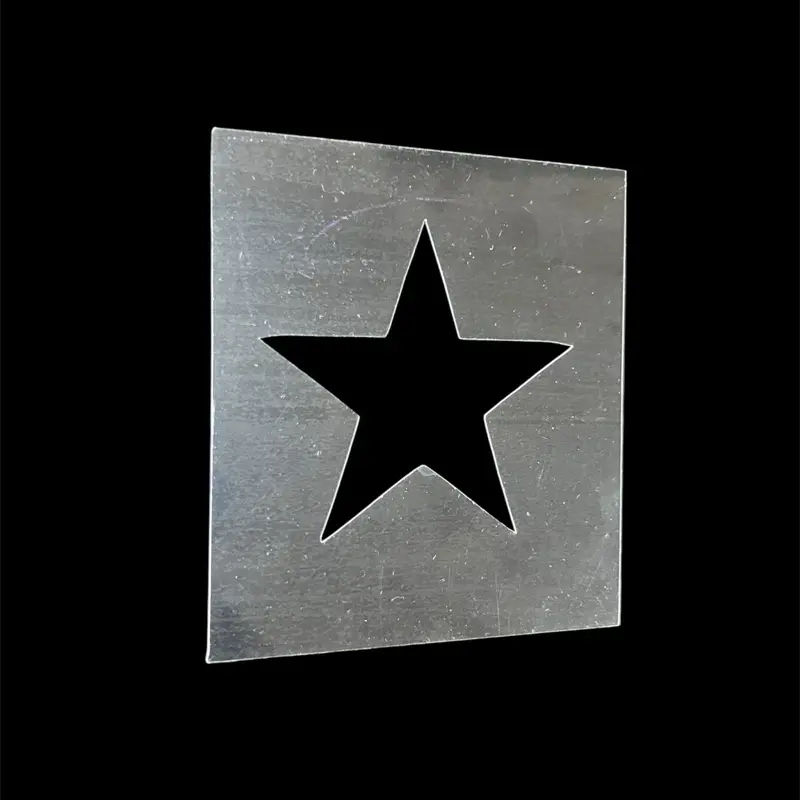 Like A Star Stencil - Hair Design Tool for Temporary & Permanent Hair Color Haircare - Versatile Star Shape Stencil for Creative Hair Art