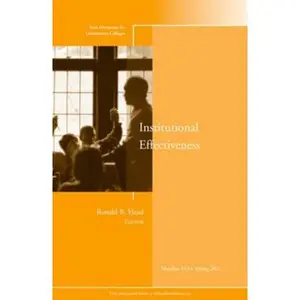 USED-Institutional Effectiveness: New Directions for Community Colleges, Number 153 by Community Colleges Staff (Paperback)