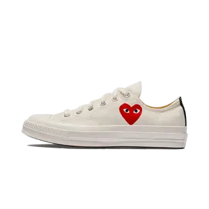 Chuck Taylor All Star 70 Low "Comme des Garcons PLAY - Small Red Heart Beige" AZ K128 001 2