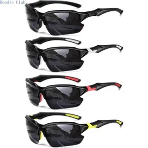 4 Packs Polarized Sports Sunglasses for Men & Women, Windproof Rimless UV Protection Sun Glasses, Lightweight Square & Oversized Cat Eye Shades for Outdoor Travel, Ideal for Baseball Running Fishing Golf Driving & Daily Wear biking photochromic cycling