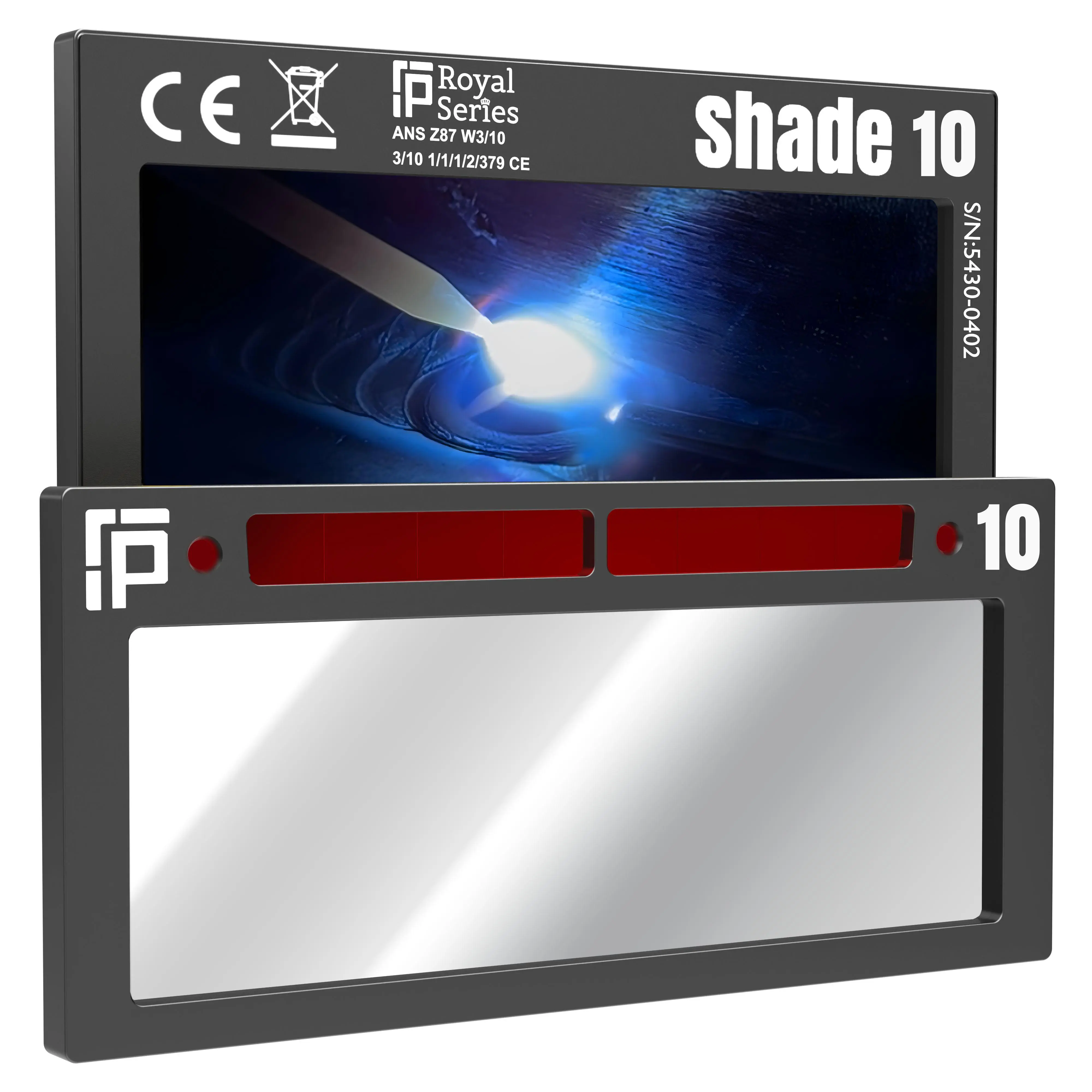 The Prince Single 2.0 - 20A TIG RATED Silver Auto Darkening Lens | Single Shade