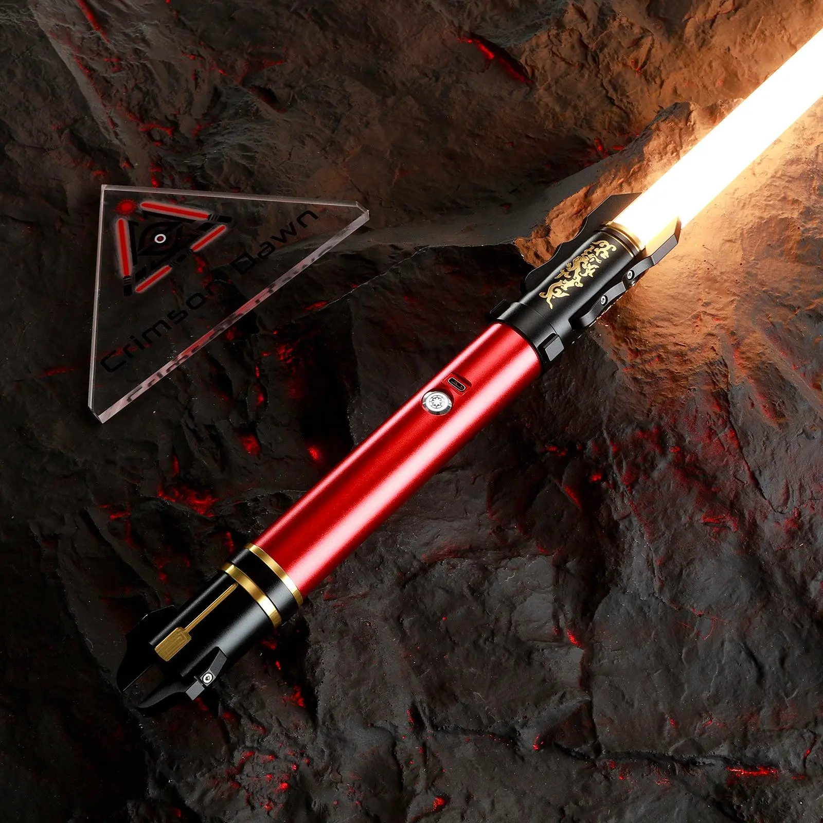 Crimson Dawn Hokage Lightsaber – Custom Metal Hilt Dueling Saber