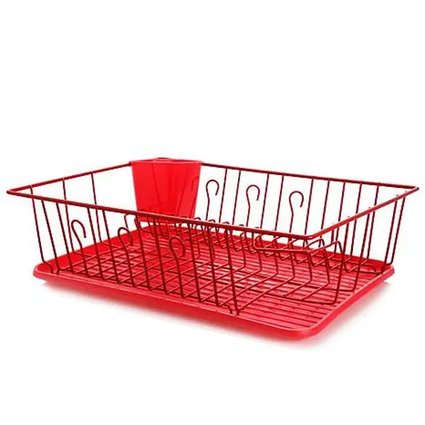 Megagoods Mega Chef Red Dish Rack