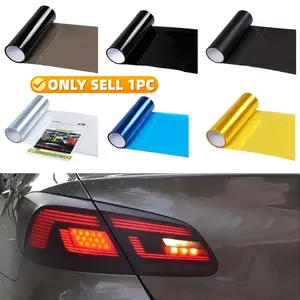 Premium PVC Car Light Film, 30x200cm Transparent Scratch-Resistant Headlight and Taillight Protection, Easy Installation, Durable, Car Decals