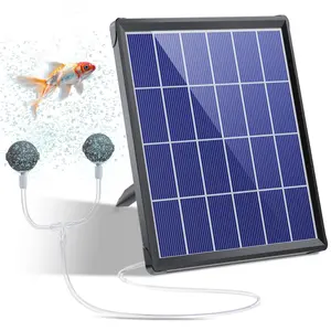 Bilingsolar Solar Pond Aerator with Battery Backup, Portable Design, Solar Air Pump Pond Bubbler for Outdoor Fish Pond Aquariums